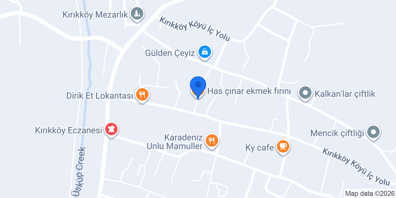 Has çınar ekmek fırını konumu
