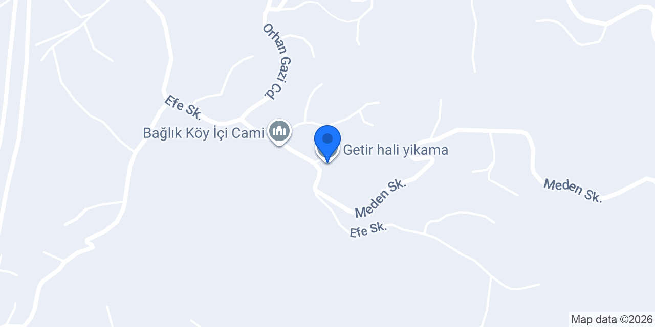 Getir hali yikama konumu