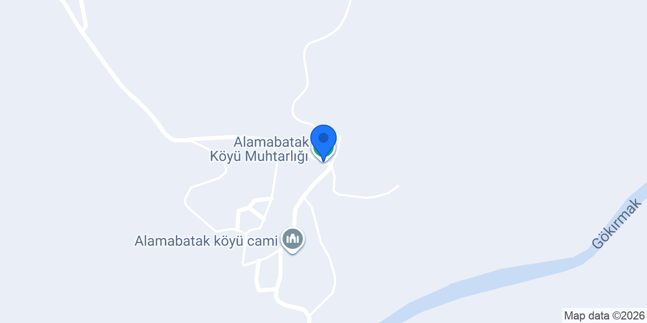 Alamabatak Köyü Muhtarlığı konumu