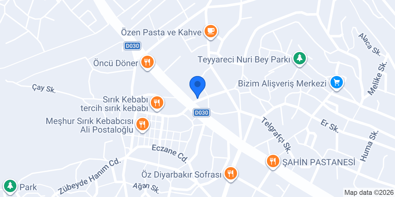 Menteş Otel konumu
