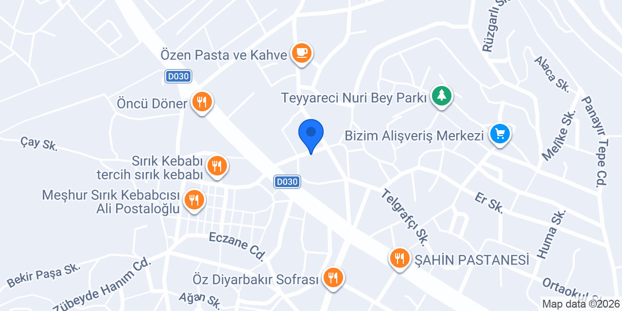 Boyabat Aile Pansiyonu konumu