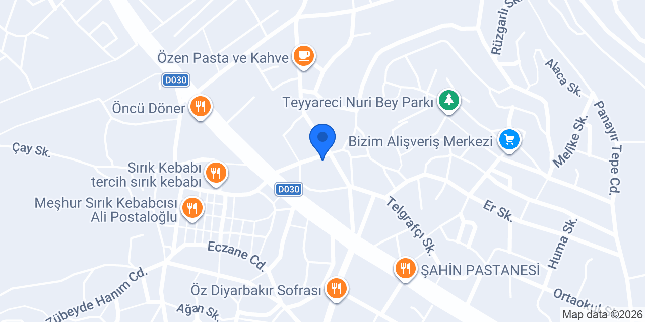 Aras Kargo Boyabat Şubesi konumu