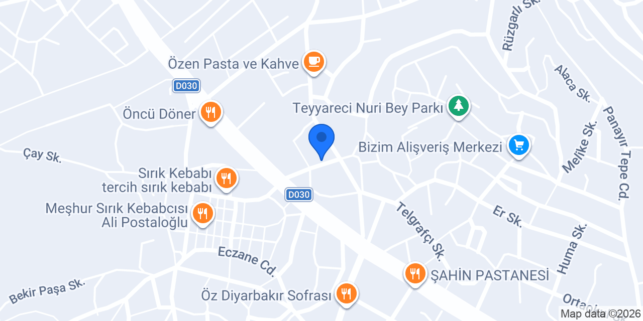 BOYVAT OTEL( 3 yıldızlı otel ) konumu