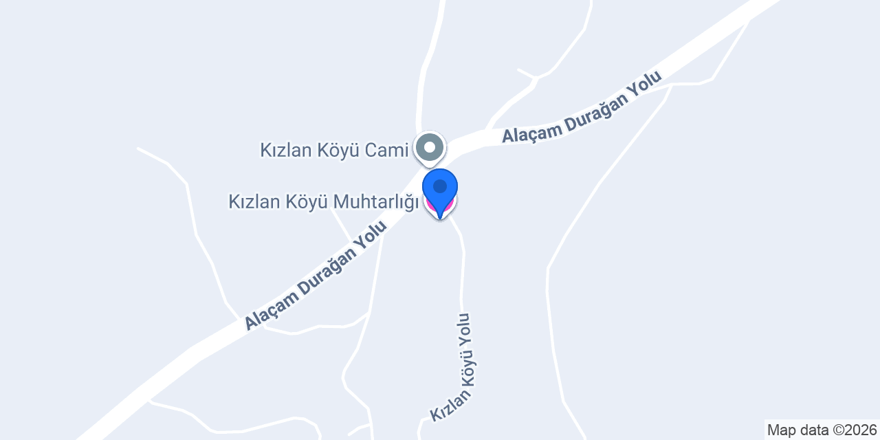 Kızlan Köyü Muhtarlığı konumu