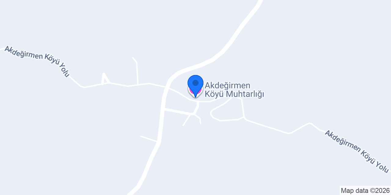 Akdeğirmen Köyü Muhtarlığı konumu