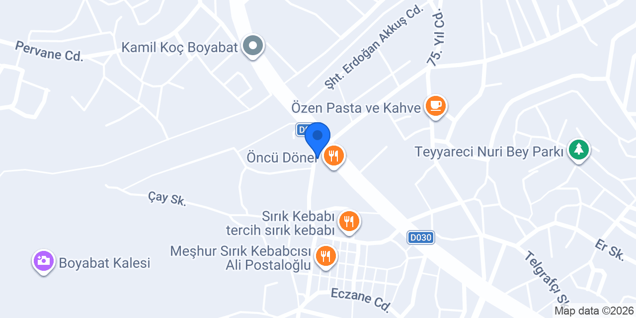 ÖZSER NEO SİGORTA (AYŞE BAŞ) SİNOP/BOYABAT konumu