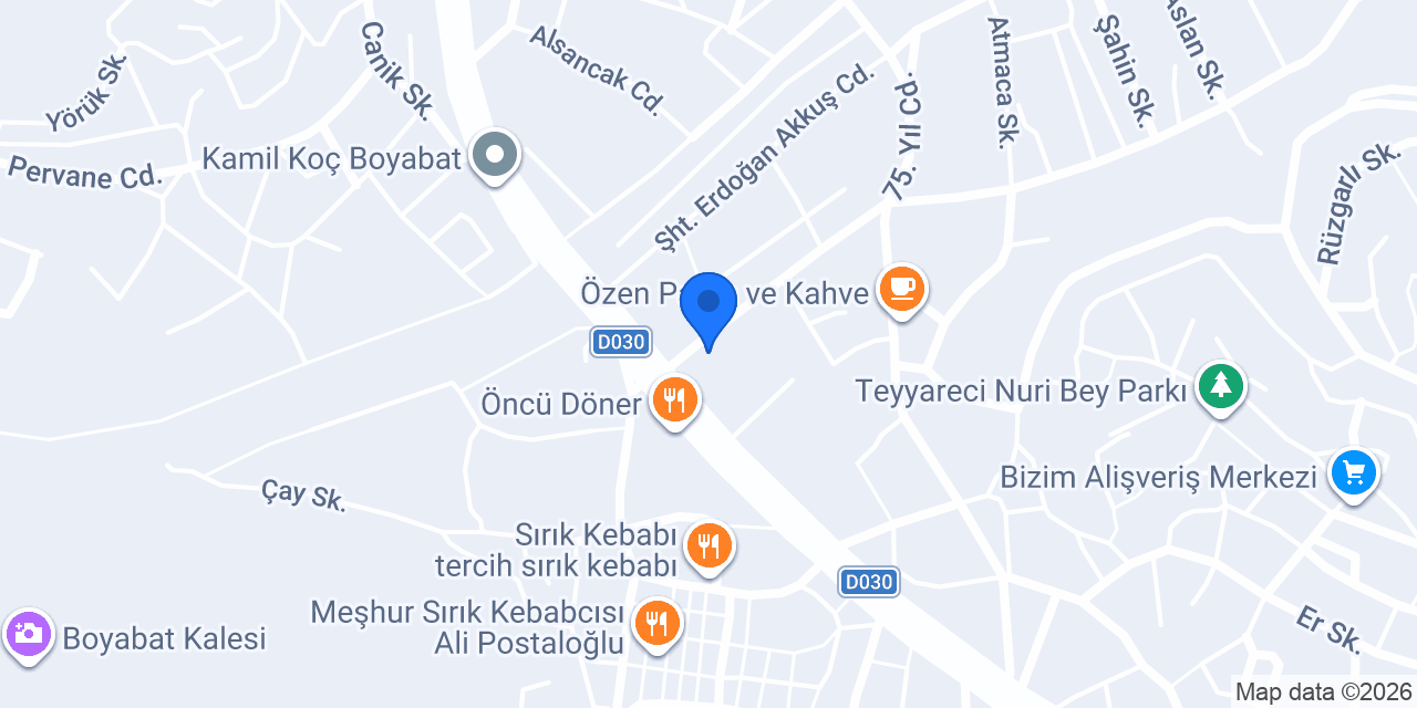 Boyabat Esen Psikoteknik konumu
