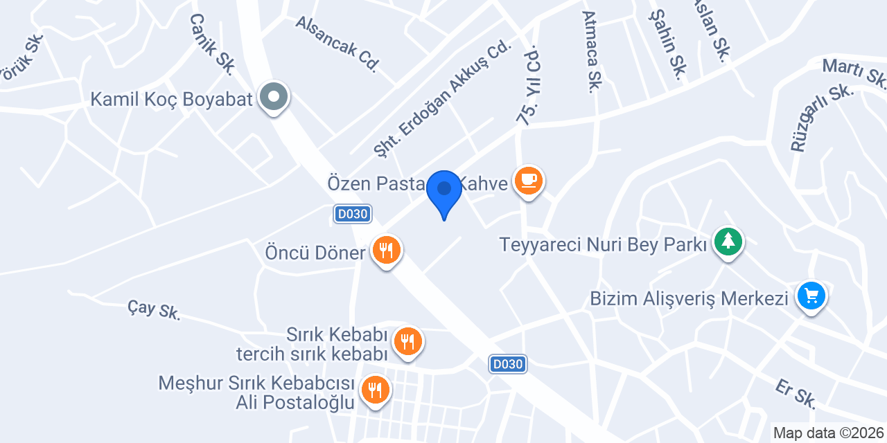 Boyabat Belediyesi konumu