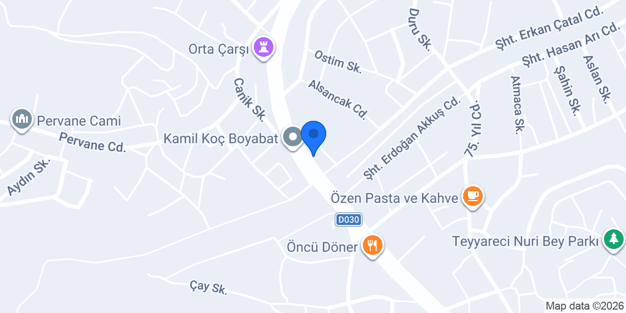 Yılmaz & Maviş İnşaat konumu
