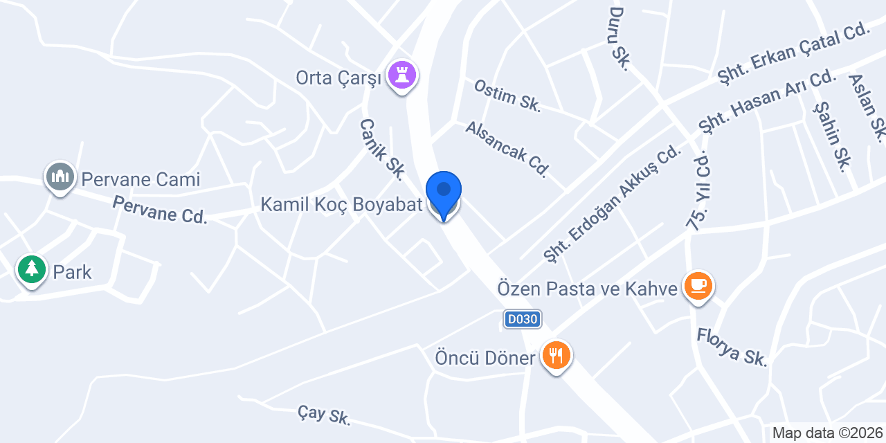 Kamil Koç Boyabat konumu