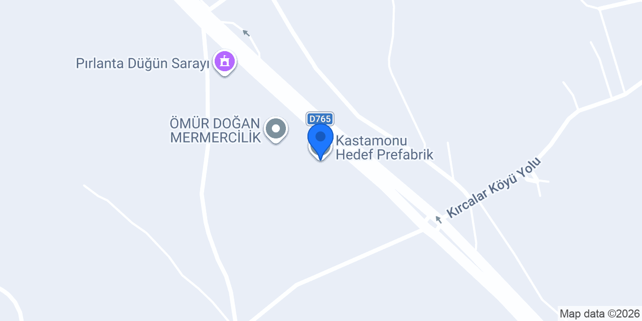 Kastamonu Hedef Prefabrik konumu