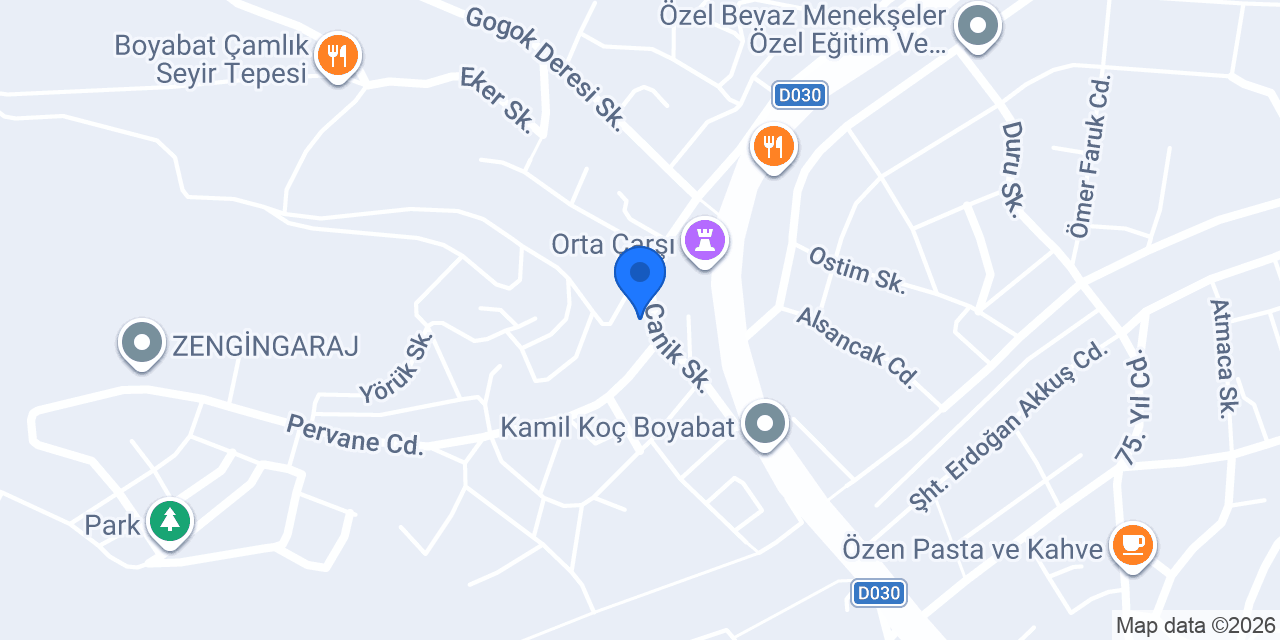 Hakanım Cafe&Restaurant konumu