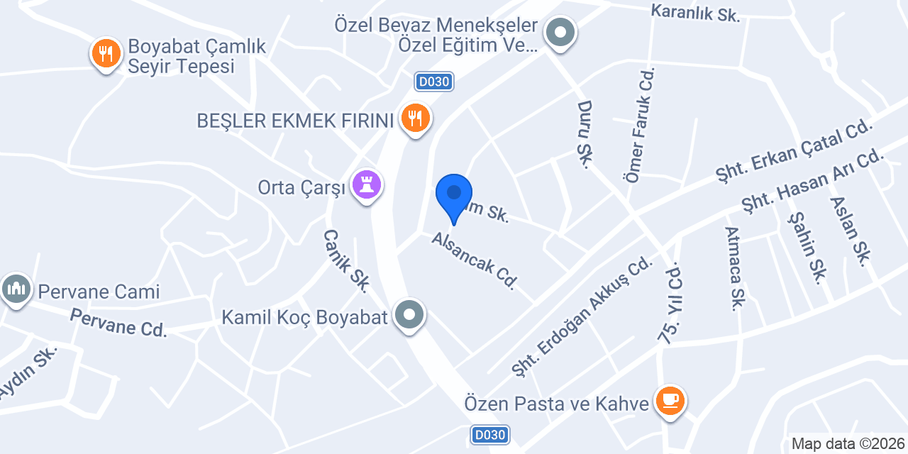 Yılmazlar vinç konumu