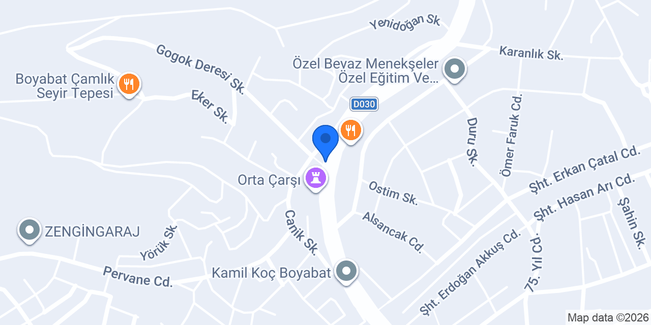 Tuğla Boyabat | Bereket Ticaret konumu