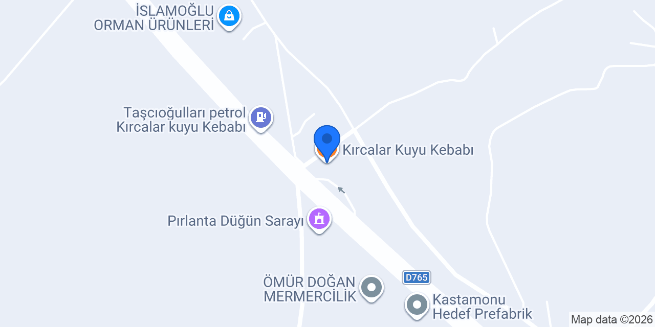 Kırcalar Kuyu Kebabı konumu