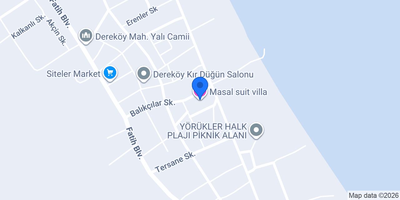 Masal suit villa konumu