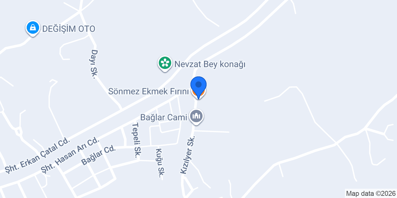 Sönmez Ekmek Fırını konumu