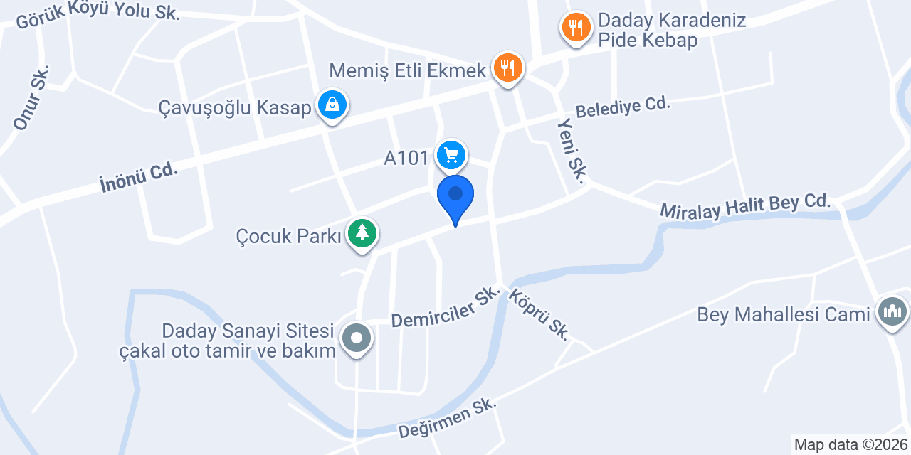 Tapu Müdürlüğü konumu