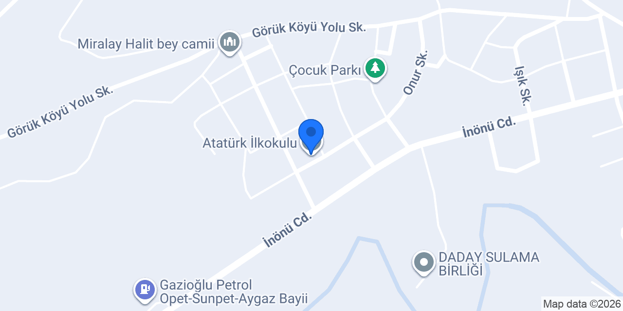 Atatürk İlkokulu konumu