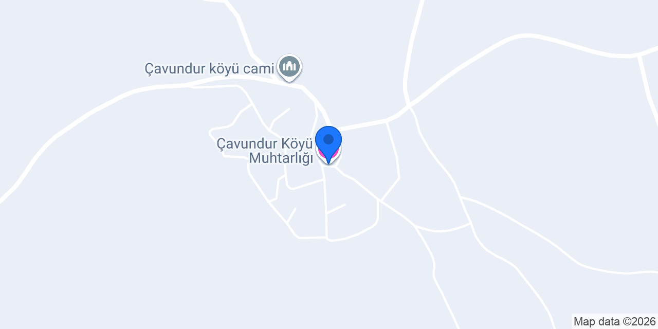 Çavundur Köyü Muhtarlığı konumu