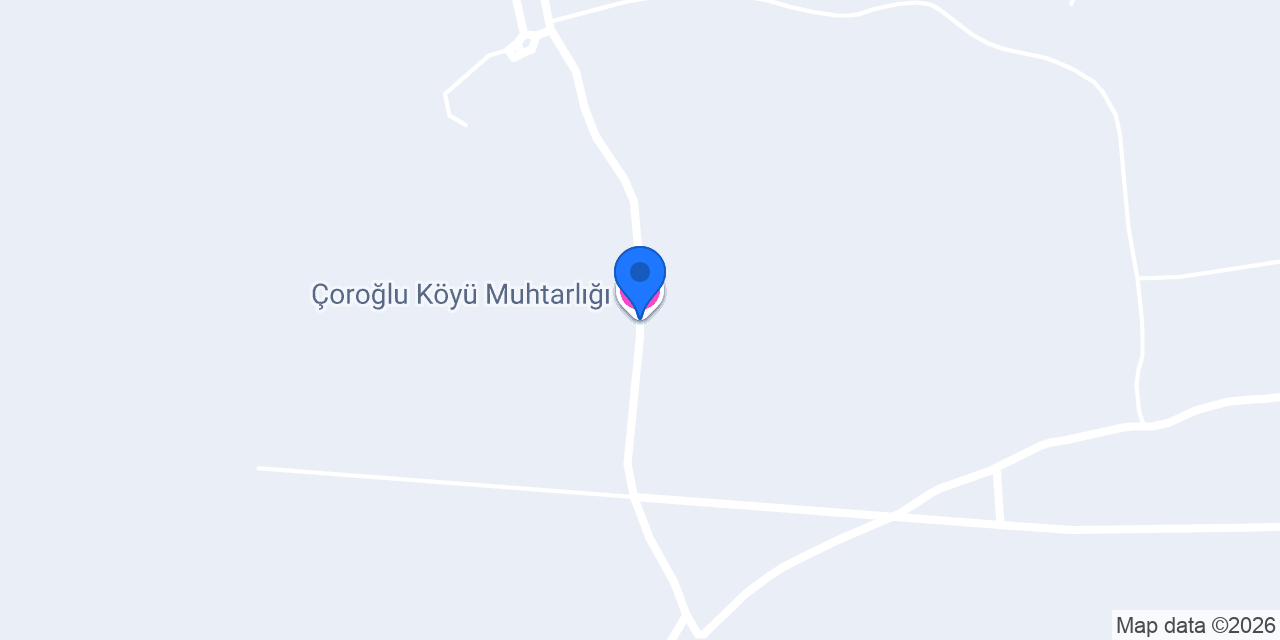 Çoroğlu Köyü Muhtarlığı konumu
