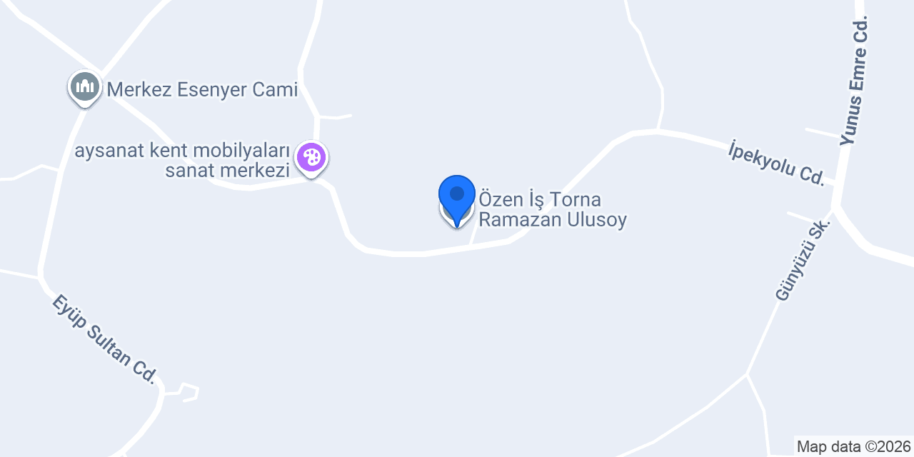 Özen İş Torna Ramazan Ulusoy konumu