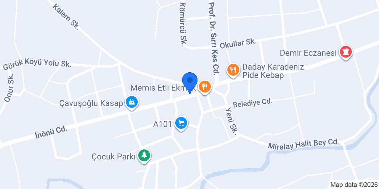 Mert Ekmek Fırını konumu