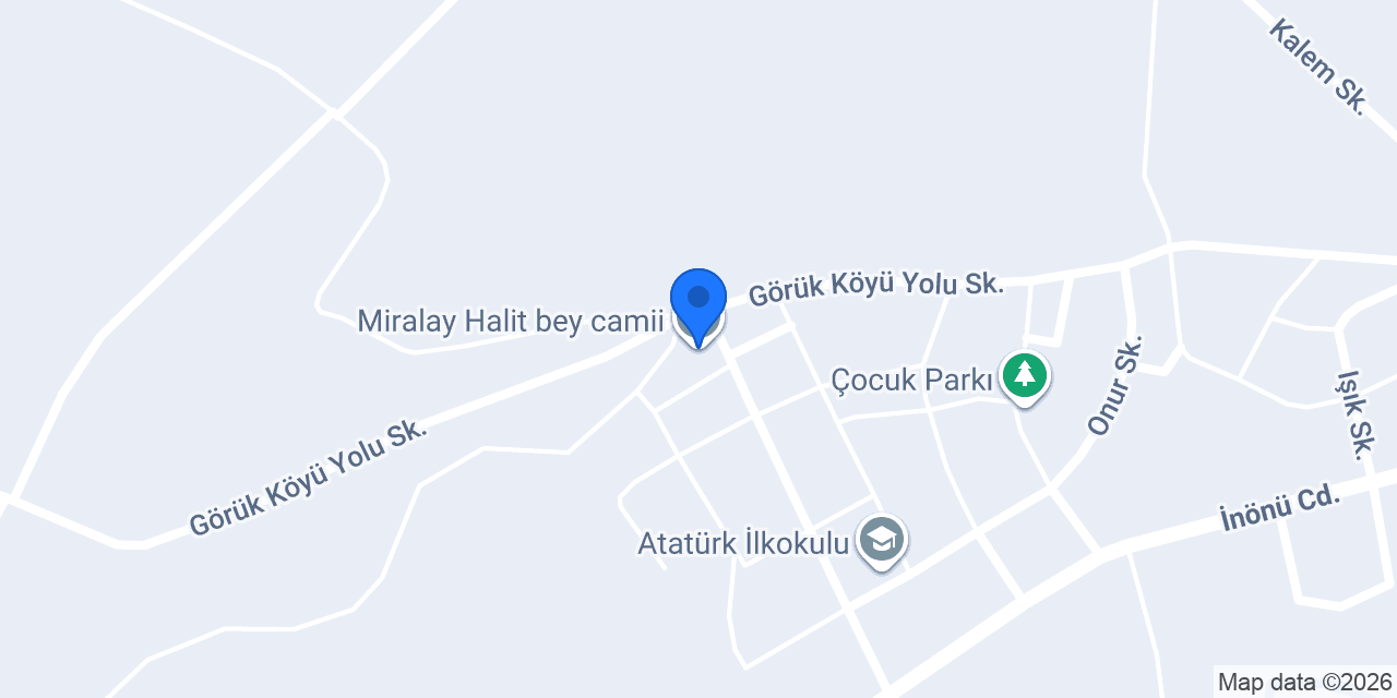 Miralay Halit bey camii konumu