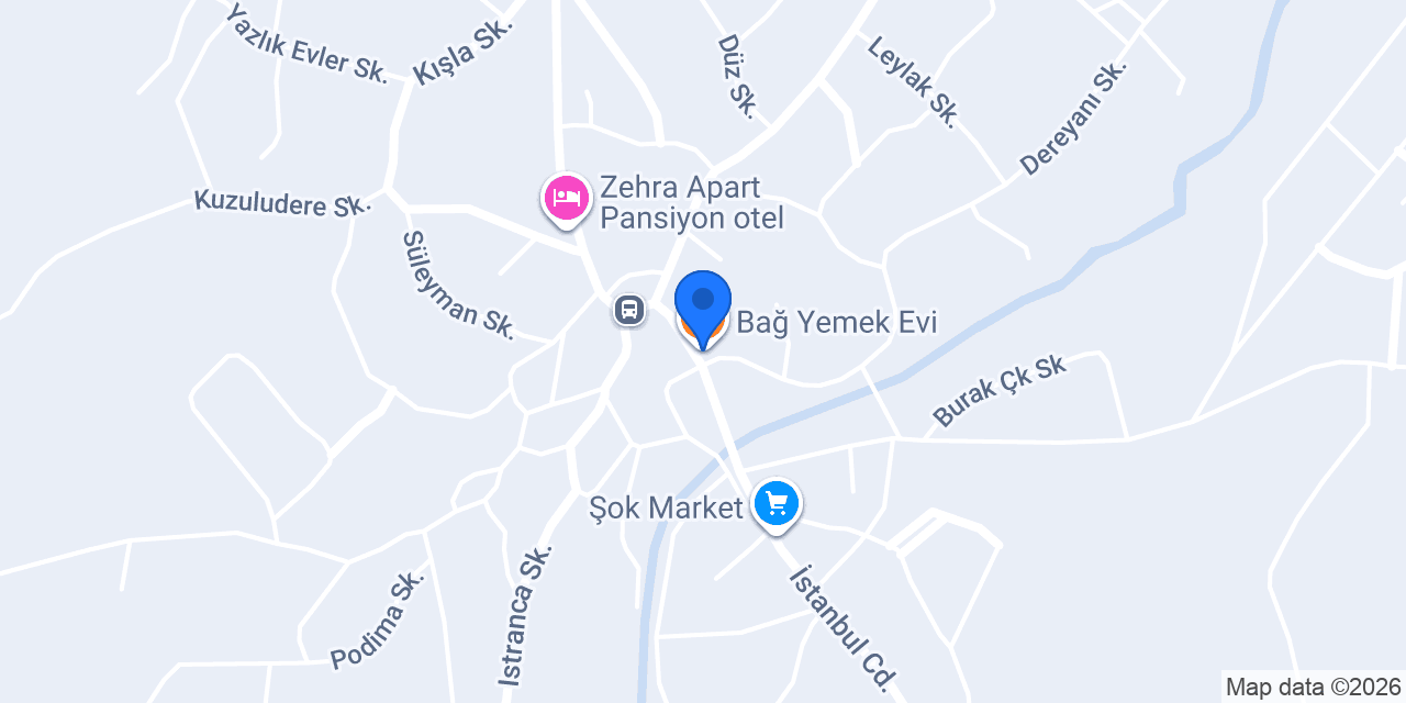 Bağ Yemek Evi konumu