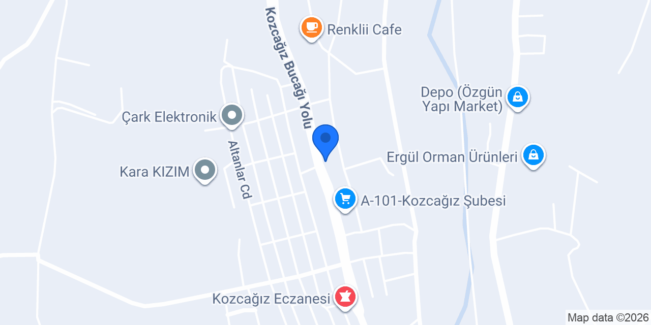 Ptt-kozcağız Şubesi konumu
