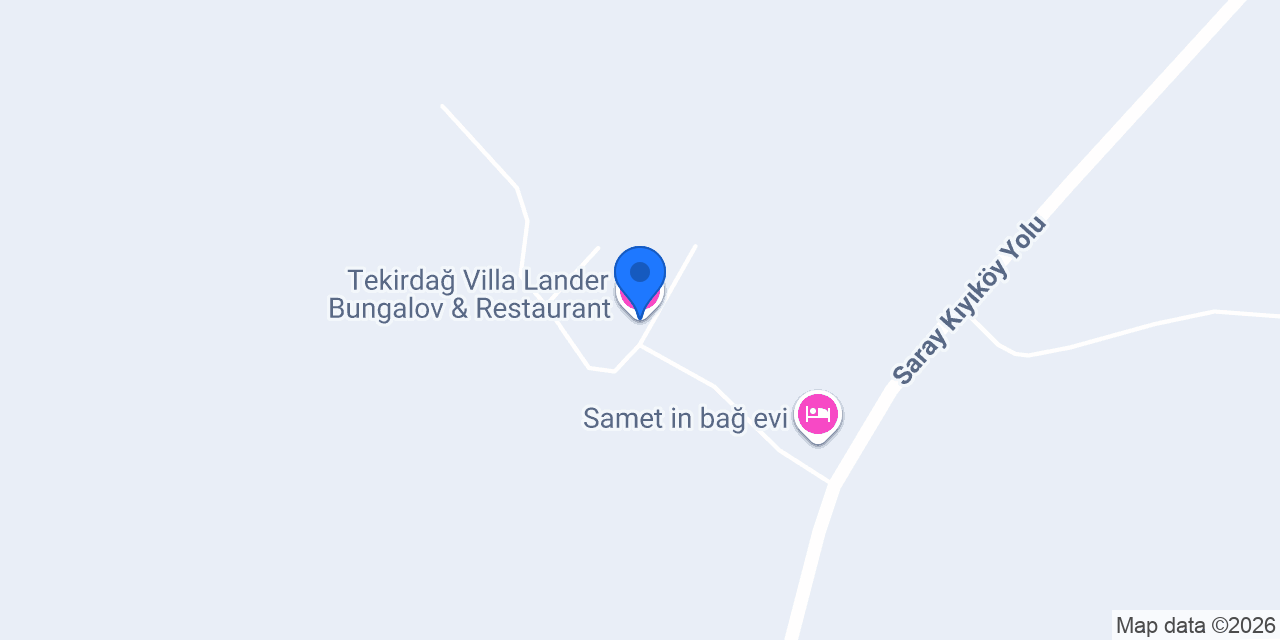 Tekirdağ Villa Lander Bungalov & Restaurant konumu