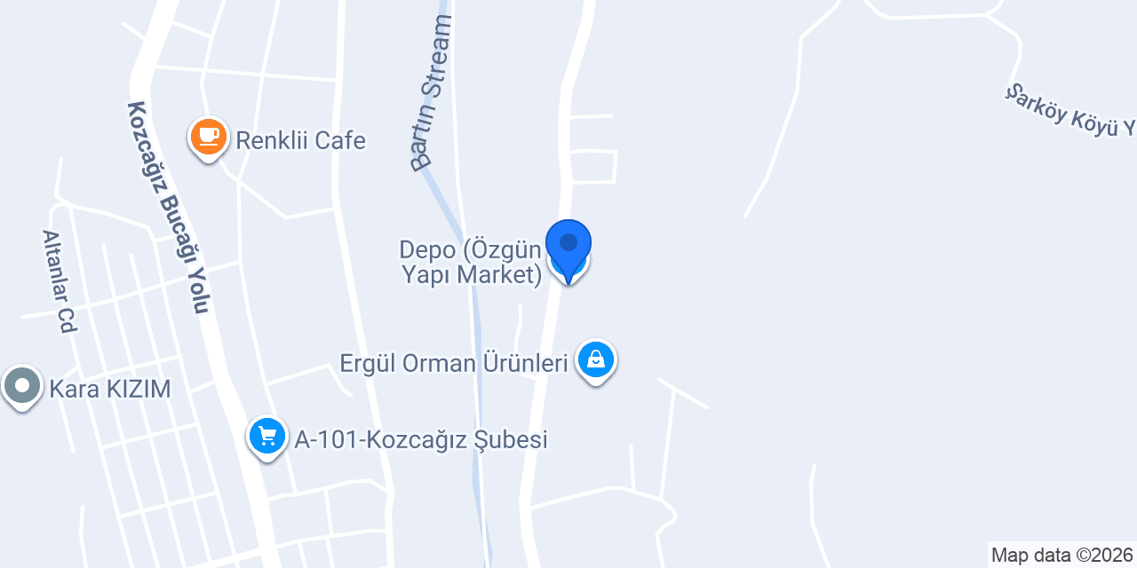 Depo (Özgün Yapı Market) konumu