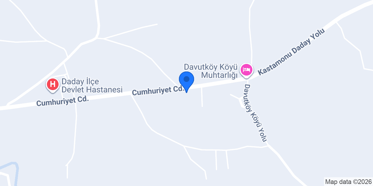 Daday Un Sanayii konumu