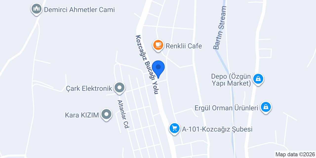 Akyüz Nakliyat Bartın konumu