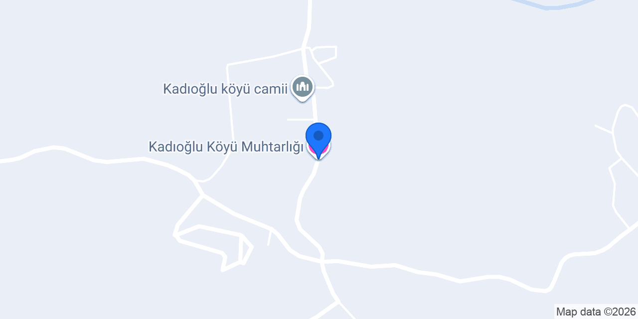 Kadıoğlu Köyü Muhtarlığı konumu