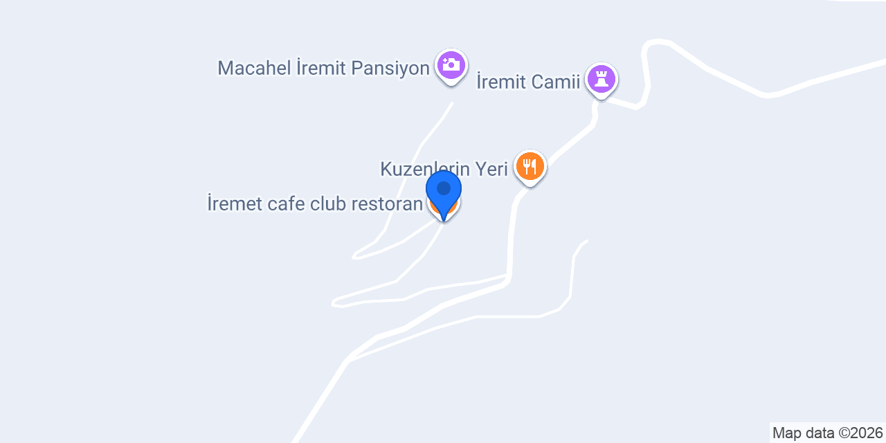 İremet cafe club restoran konumu