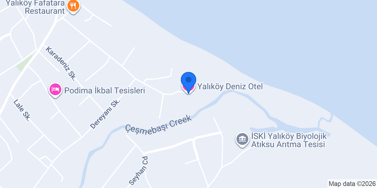 Yalıköy Deniz Otel konumu