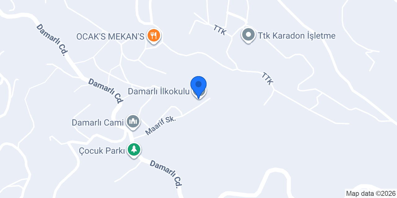 Damarlı İlkokulu konumu
