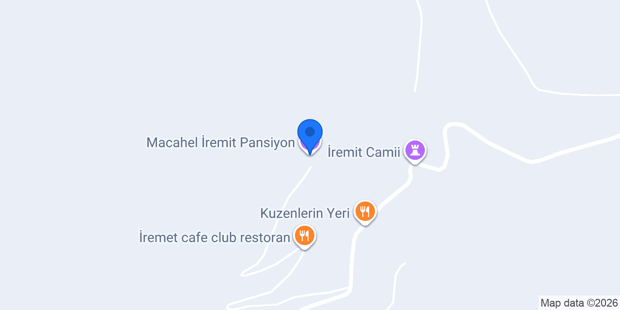 Macahel İremit Pansiyon konumu