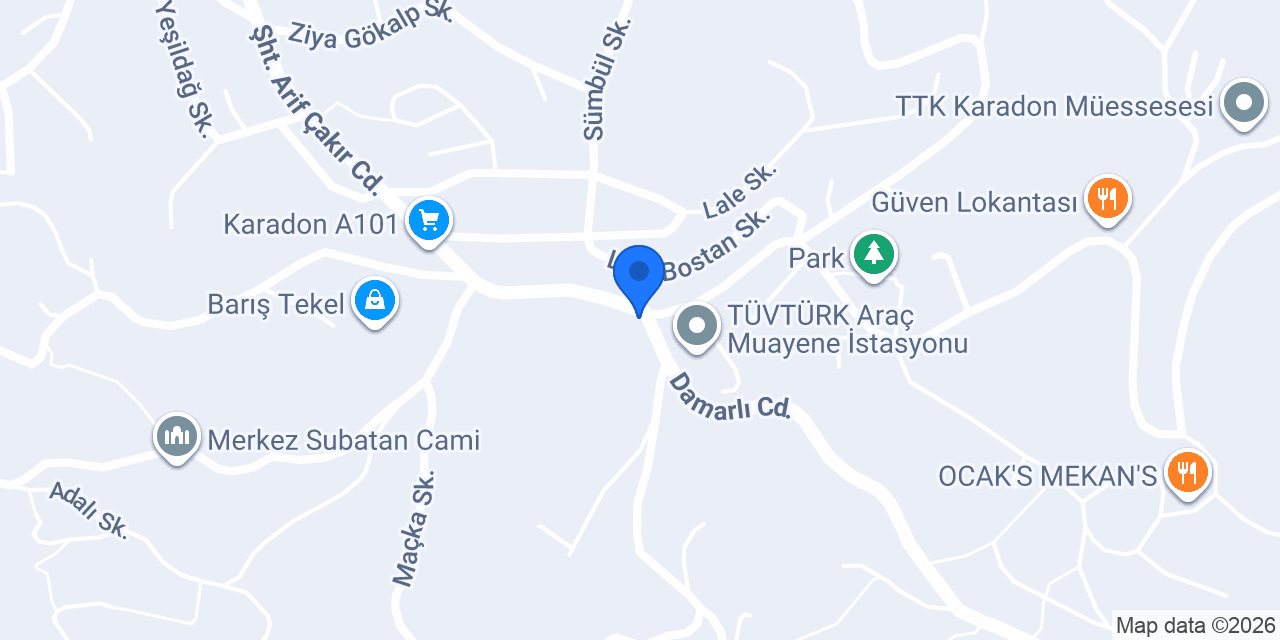 Karaçam Tekel konumu