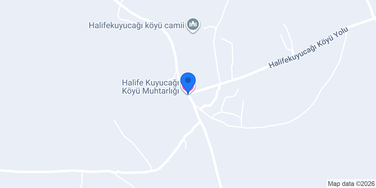 Halife Kuyucağı Köyü Muhtarlığı konumu