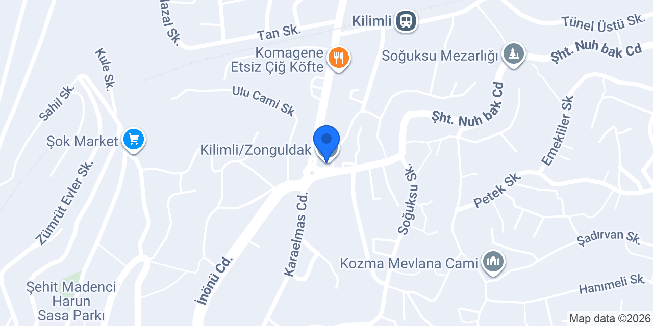 Kilimli/Zonguldak konumu