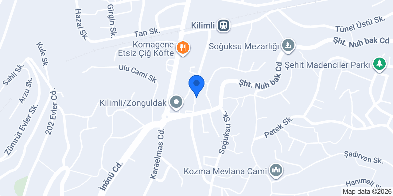 Kilimli Kebap konumu