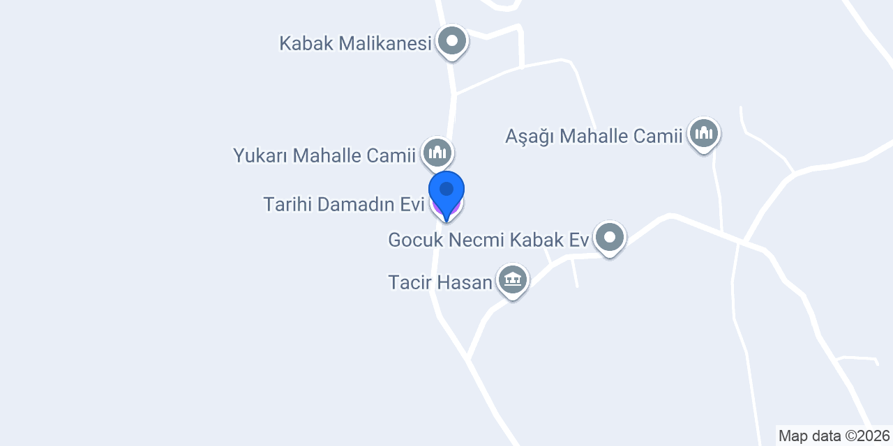 Tarihi Damadın Evi konumu