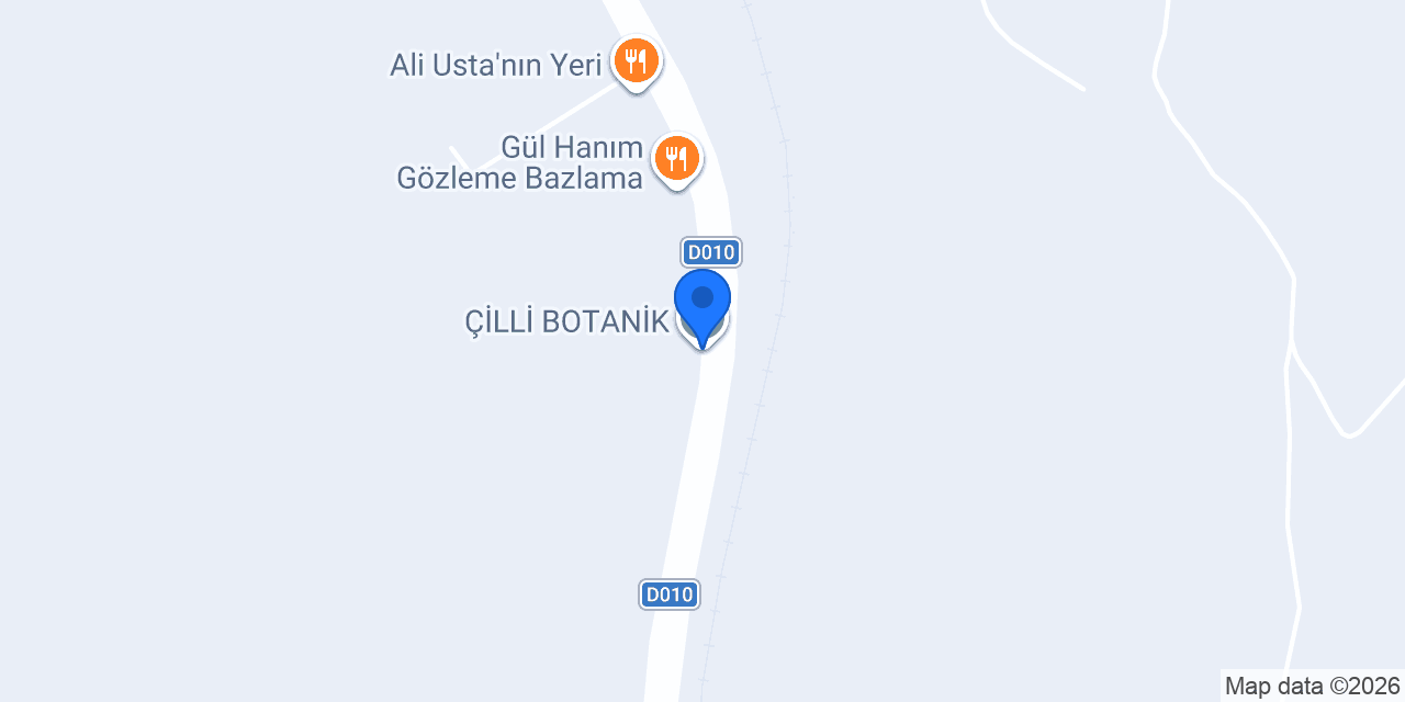 ÇİLLİ BOTANİK konumu