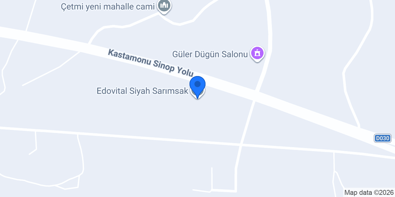 Edovital Siyah Sarımsak konumu