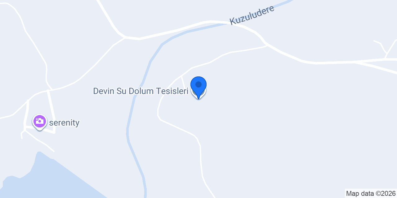 Devin Su Dolum Tesisleri konumu