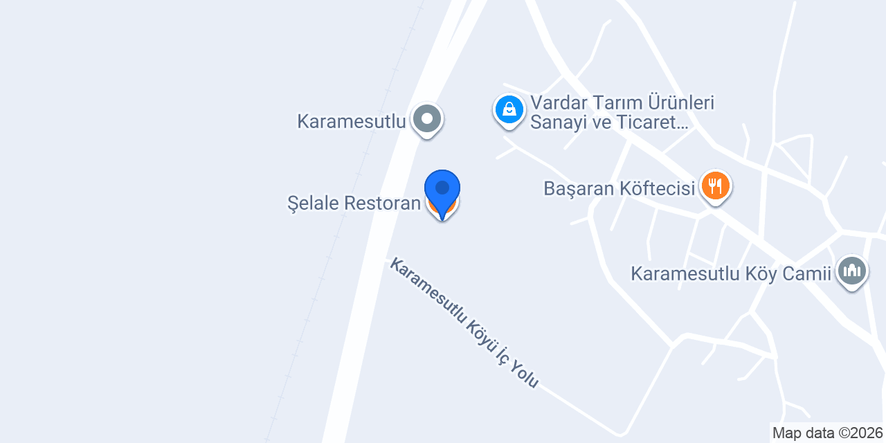 Şelale Restoran konumu