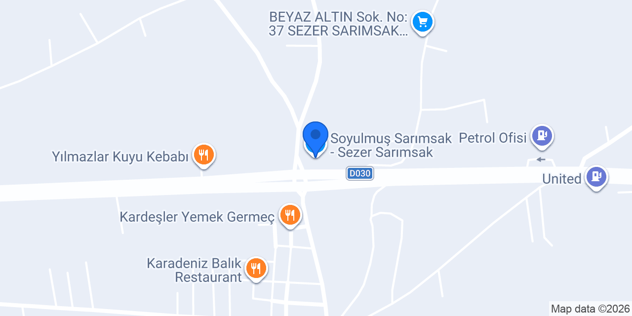 Soyulmuş Sarımsak - Sezer Sarımsak konumu