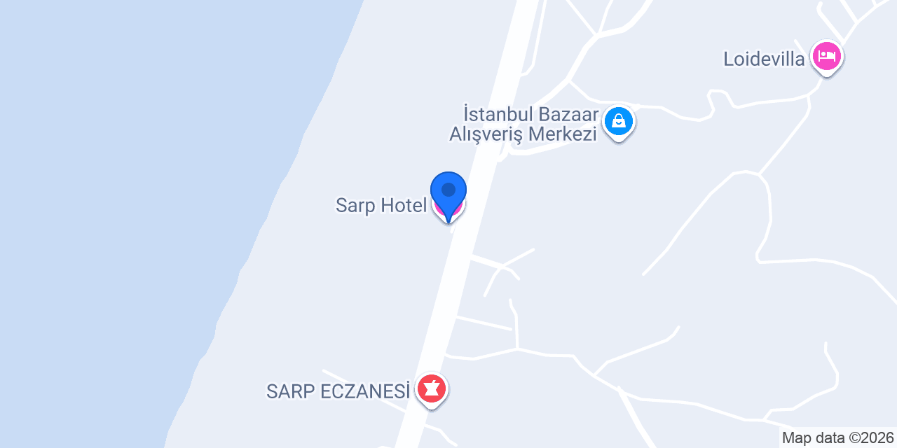 Sarp Hotel konumu